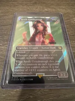 Magic The Gathering Final Fantasy Borderless Foil Aerith Gainsborough #0519 - Image 2