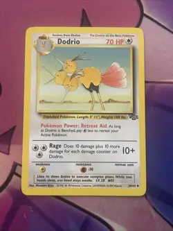 POKEMON DODRIO 34/64 COMMON JUNGLE SET MP CARD - Image 1
