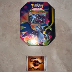 Ascended Heroes Pokemon Mega Charizard X EX Promo Tin English Sealed - FAST SHIP - Image 1