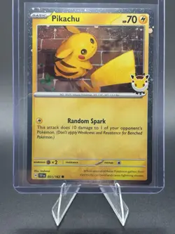 Pikachu 051 /162 Stamped 2026 Pokemon Day 30 Promo TCG - NM-MT - Image 1
