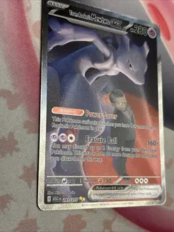 Team Rocket’s Mewtwo Ex 281/217 SIR Ascended Heroes Pokemon NM Clean! - Image 3