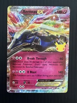 Pokemon TCG Xerneas Ex Celebrations: Classic Collection 097/146 NM Condition - Image 1