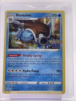BLASTOISE 2022 POKEMON GO HOLO RARE 017/078 Q1652 - Image 1