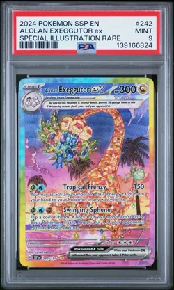 Pokemon Alolan Exeggutor ex Surging Sparks Special Illustration Rare #242 PSA 9 - Image 1
