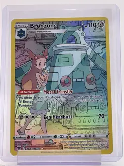 BRONZONG 2022 POKEMON ASTRAL RADIANCE TRAINER GALLERY ULTRA RARE TG11 Q1652 - Image 1