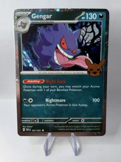 Gengar (Cosmos Holo) 057/091 Trick or Trade 2024 Holo Pokemon NM - Image 1