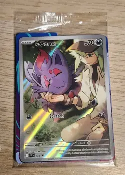 Pokemon TCG - N's Zorua SVP 189 Journey Together ETB Promo Sealed - Image 1