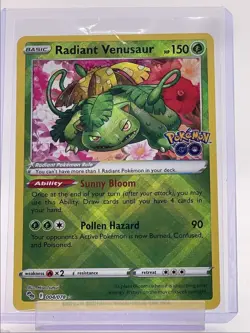 RADIANT VENUSAUR 2022 POKEMON GO RADIANT RARE 004/078 Q1652 - Image 1