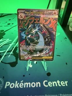 Pokemon TCG Mega Charizard X ex MEP 023 Mega Evolution Black Star Promo NM - Image 1