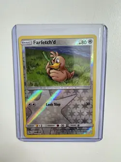 Pokemon TCG Farfetch’d 45/68 Reverse Holo Hidden Fates - Image 1
