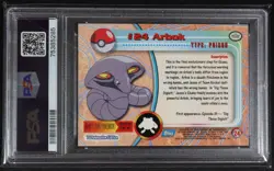 1999 Topps Pokemon TV Arbok #24 Rainbow Foil PSA 9 - Image 2