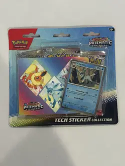 Pokemon TCG Prismatic Evolutions Tech Sticker Collection Set Lot Of 3 Sealed New - Image 3