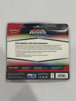 Pokemon TCG Prismatic Evolutions Tech Sticker Collection Set Lot Of 3 Sealed New - Image 4