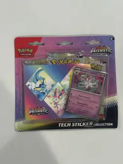 Pokemon TCG Prismatic Evolutions Tech Sticker Collection Set Lot Of 3 Sealed New - Image 5