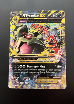 Mega M Tyranitar EX ULTRA RARE 43/98 XY Ancient Origins Pokemon TCG Holo Foil - Image 1