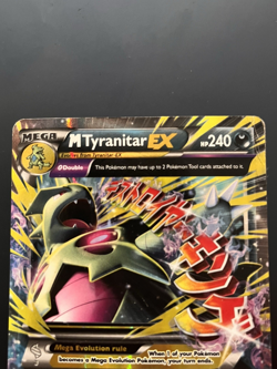 Mega M Tyranitar EX ULTRA RARE 43/98 XY Ancient Origins Pokemon TCG Holo Foil - Image 2