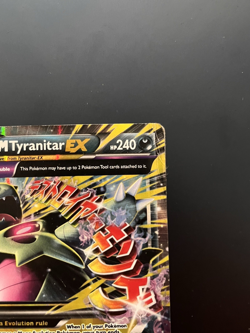 Mega M Tyranitar EX ULTRA RARE 43/98 XY Ancient Origins Pokemon TCG Holo Foil - Image 3