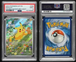 Pikachu Holo Pokemon Scarlet & Violet Black Star Promo PSA 9 - Image 3