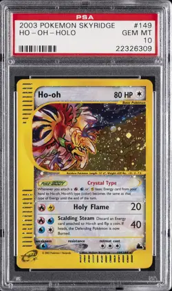 2003 POKEMON SKYRIDGE #149 HO-OH-HOLO PSA 10 - Image 1