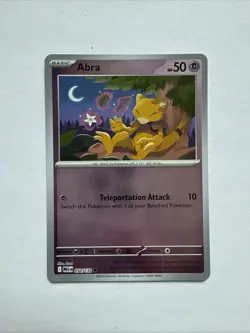 Pokemon Abra 054/132 Reverse Holo Common ME01 Mega Evolution NM - Image 2
