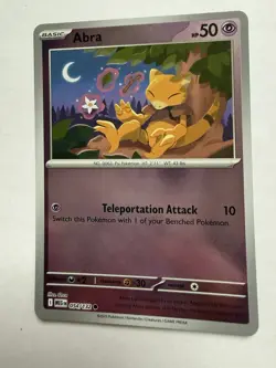 Pokemon Abra 054/132 Reverse Holo Common ME01 Mega Evolution NM - Image 4