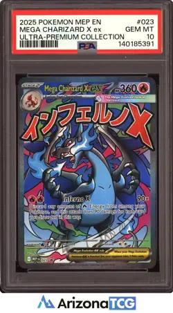 Pokemon 2025 Mega Charizard X ex 023 Ultra-Premium Collection GEM MINT PSA 10 - Image 1
