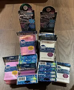 Ultra Pro Deck Protector -Yu-Gi-Oh - 350 Sleeves - 16 white + 20 pink colors - Image 2