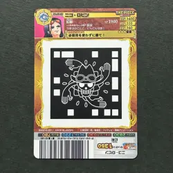 S3592 Nico Robin AR Carddass Japanese One Piece Berry Match Card D6 - Image 2