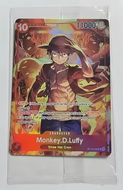 Monkey.D.Luffy (Treasure Booster Set) ST10-006 One Piece Promo Card Foil SEALED - Image 1