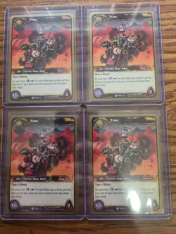 WoW TCG Goblin Bikers Promo - 1 Set of 4 Bikers - Time, Money, Power & Cunning - Image 4