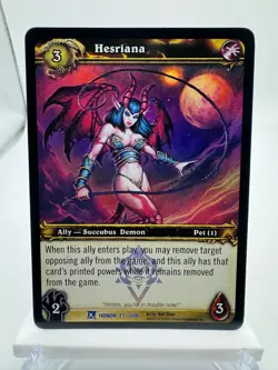 World of Warcraft TCG Foil Promo Fields of Honor Hesriana - Image 1