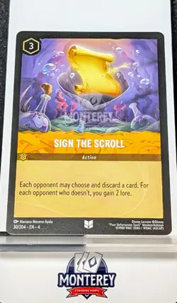 Sign the Scroll NM-MINT Disney Lorcana TCG non holo 30/204 EN4 - Image 1