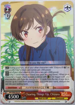 Clearing Things Up, Chizuru KNK/W86-E054 R Foil Weiss Schwarz (R.A.G) NEW - Image 2