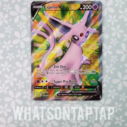 Pokemon Card Espeon V 179/203 Ultra Rare Sword Shield Evolving Skies Singles NM - Image 1