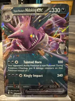 Pokemon Nidoking EX Team Rockets Destined Rivals Card 119/182 Double Rare - Image 1