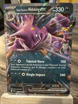 Pokemon Nidoking EX Team Rockets Destined Rivals Card 119/182 Double Rare - Image 2