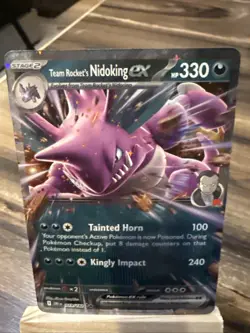 Pokemon Nidoking EX Team Rockets Destined Rivals Card 119/182 Double Rare - Image 3