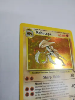 Kabutops Holo 9/62 Rare Fossil Unlimited Pokemon Card WOTC 1999 Vintage NM - Image 4