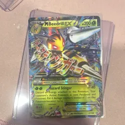 Pokemon M Beedrill EX Mega Holo Promo XY158 XY Hazard Stinger 200HP Card - Image 1