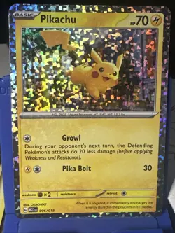 Pikachu 2023 McDonalds Holo #006/015 Pokemon Card TCG Mint Must See Rare Holo - Image 1