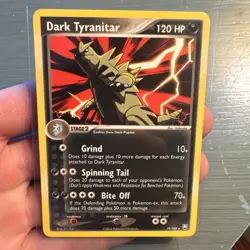 Pokemon Dark Tyranitar 120 HP Rare Card Team Rocket Returns 19/109 English - Image 1