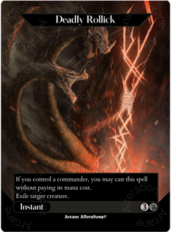 Deadly Rollick - Full Art Altered Art Custom Cards - Image 1