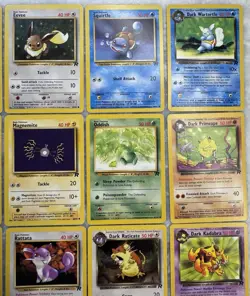 Pokemon Team Rocket Vintage Lot 22 Cards Dark Flareon Jolteon Eevee Squirtle - Image 3