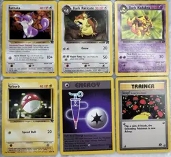 Pokemon Team Rocket Vintage Lot 22 Cards Dark Flareon Jolteon Eevee Squirtle - Image 5