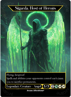 Sigarda, Host of Herons - Full Art Altered Art Custom Proxy Cards - Image 1