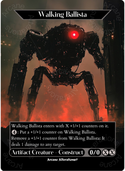 Walking Ballista - Full Art Altered Art Custom Proxy Cards - Image 1
