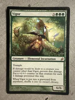 MTG Vigor Battlebond 215/254 Regular Rare Magic The Gathering Green Card - Image 1