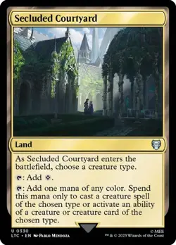 MTG - Secluded Courtyard - Lord of the Rings - Magic the Gathering - Image 1