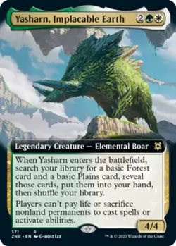 Yasharn, Implacable Earth - Foil - Extended Art ~ Near Mint Zendikar Rising MTG - Image 1