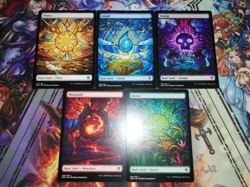 Magic MTG Dominaria United Full Art Basic Lands Set (Standard /FOIL land) ENG NM - Image 1